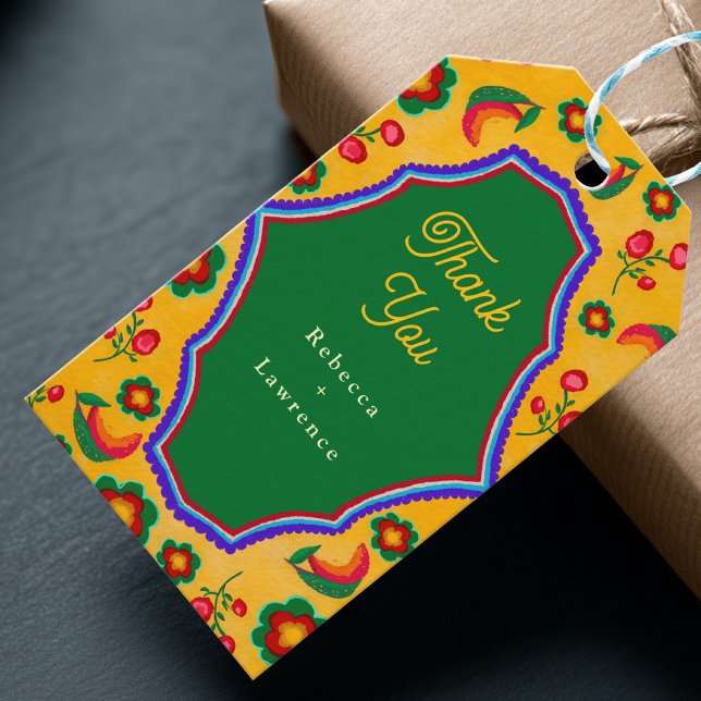 Mexican yellow wedding  gift tags (Creator Uploaded)