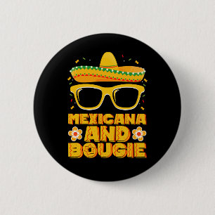 Mexicana And Bougie Mexican Girls Cinco De Mayo 6 Cm Round Badge