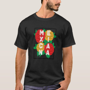 Mexicana Heritage Flower Traditional Cultural T-Shirt