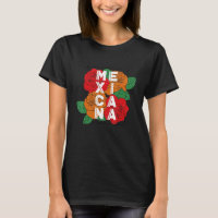 Mexicana Mexican Woman Proud Country Origin Flower