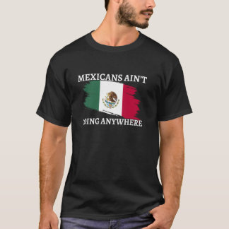 Mexicans Ain't Going Anywhere Funny Mexico Flag M T-Shirt
