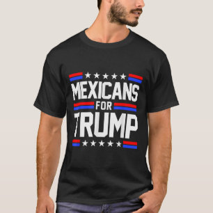 Mexicans For Trump 2024 Mexico Usa Friendship Flag T-Shirt