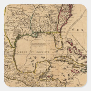 Mexico 10 square sticker