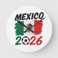 Mexico 2026 Soccer Fan Design with Football