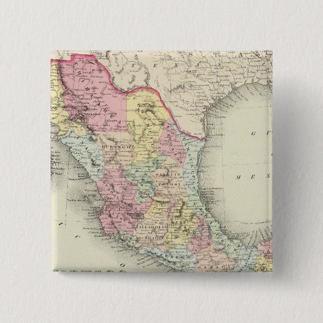 Mexico 3 15 cm square badge (Front)