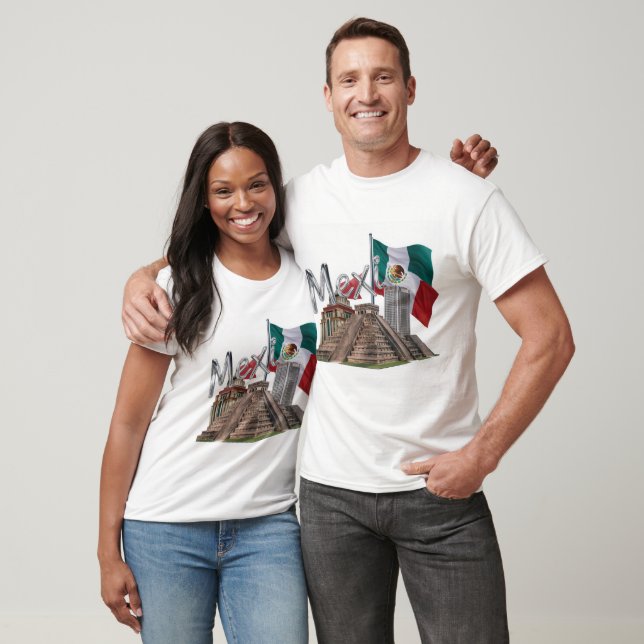 "Mexico"  3D realistic illustration T shirt (Unisex)