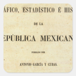 Mexico 7 square sticker