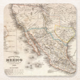 Mexico 8 square paper coaster