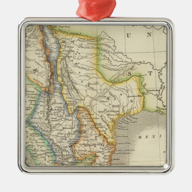 Mexico and Guatamala Metal Tree Decoration (Front)