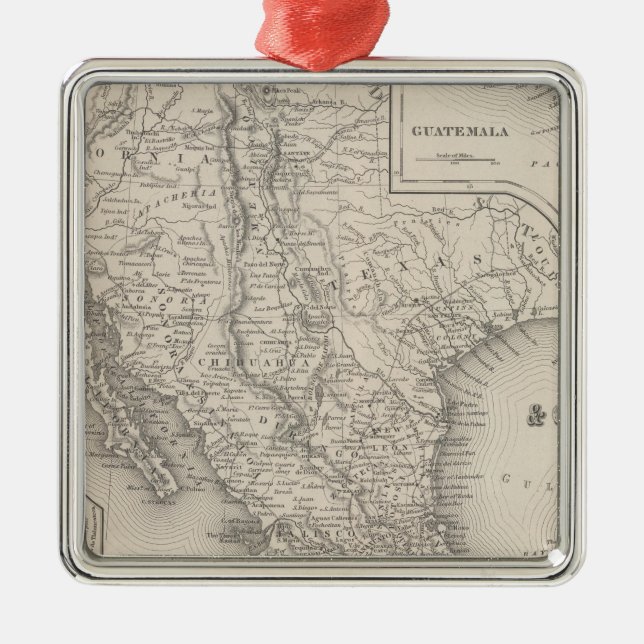 Mexico and Guatemala Metal Tree Decoration (Front)