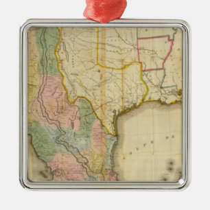 Mexico and United States Metal Tree Decoration