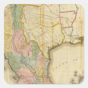 Mexico and United States Square Sticker