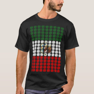 Mexico Baseball Flag for Mexican Baseball Fans  1 T-Shirt