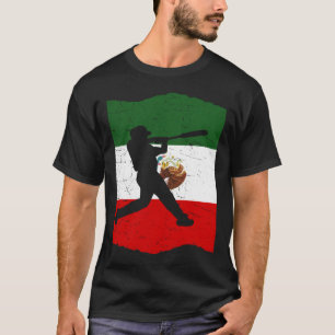 Mexico Baseball Flag for Mexican Baseball Fans Vin T-Shirt
