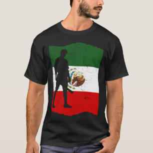 Mexico Baseball Flag for Mexican Baseball Fans Vin T-Shirt