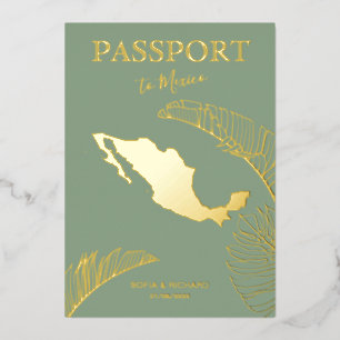 Mexico Beach Destination Wedding Passport