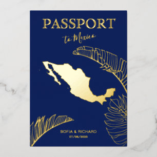 Mexico Beach Destination Wedding Passport