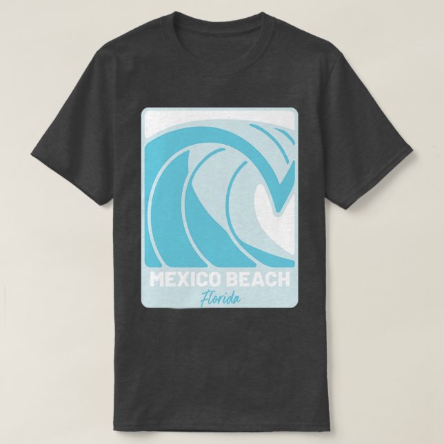 Mexico Beach Florida Atlantic Ocean FL Crashing Wa T-Shirt (Design Front)