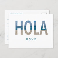 Mexico Beach Wedding Hola Photo RSVP