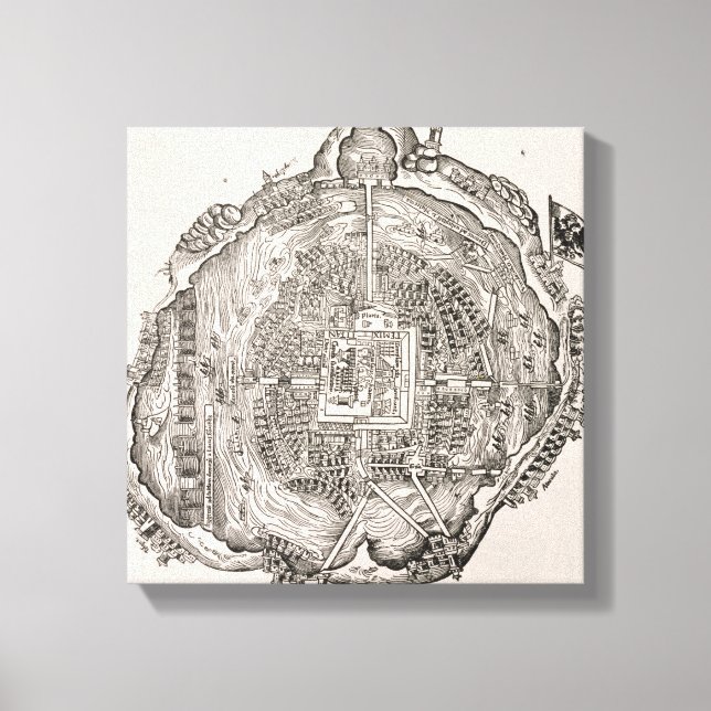 Mexico Before the Conquest Canvas Print (Front)