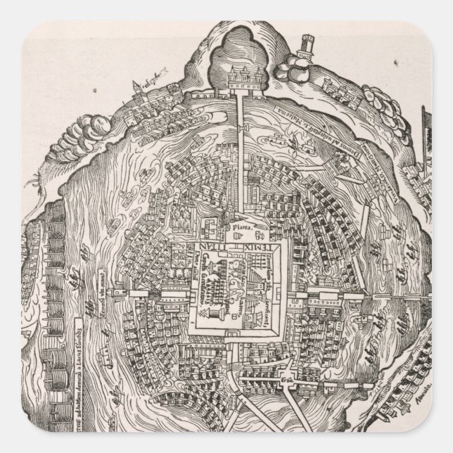 Mexico Before the Conquest Square Sticker (Front)