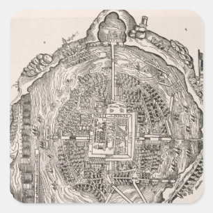 Mexico Before the Conquest Square Sticker