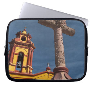 Mexico, Bernal. View of Iglesia de San Sebastian Laptop Sleeve