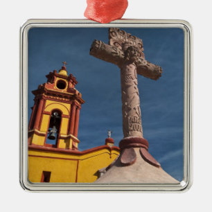 Mexico, Bernal. View of Iglesia de San Sebastian Metal Tree Decoration