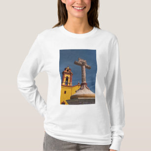 Mexico, Bernal. View of Iglesia de San Sebastian T-Shirt