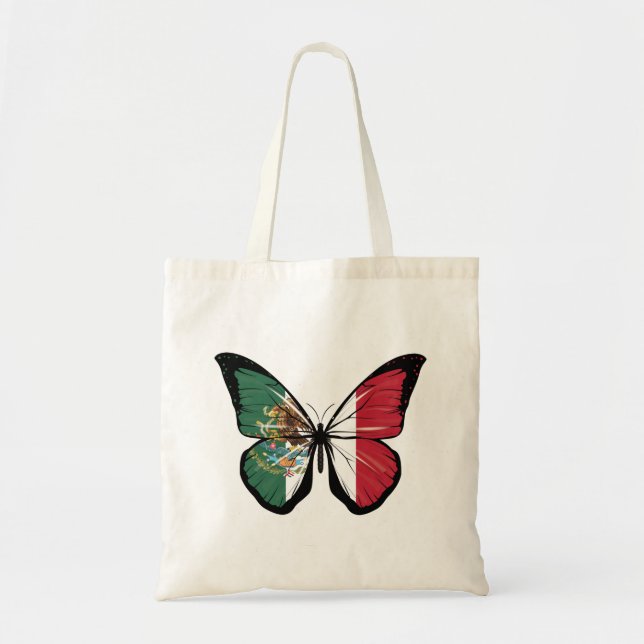 Mexico Butterfly Flag  Tote Bag (Front)