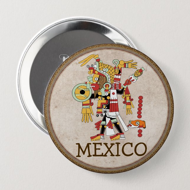 Mexico Button (Front & Back)