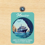 Mexico Cabo Arch Cruise Ship Stateroom Magnet<br><div class="desc">This design may be personalised in the area provided by changing the photo and/or text. Or it can be customised by clicking Personalise this Template and then choosing the click to customise further option and delete or change the colour of the background, add text, change the text colour or style,...</div>