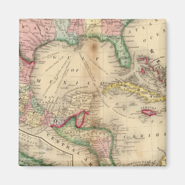 Mexico, Central America, West Indies Magnet (Front)