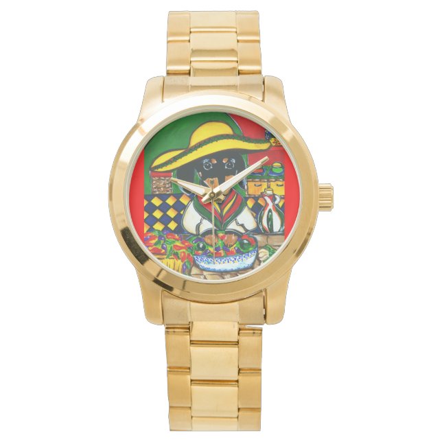 MEXICO CHEF DACHSHUND WATCH (Front)