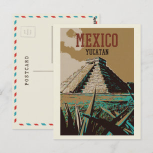 Mexico, Chichén Itzá, Yucatán, Maya ruins Postcard
