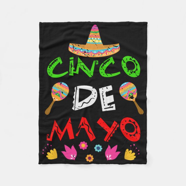 Mexico Cinco De Mayo  Fleece Blanket (Front)