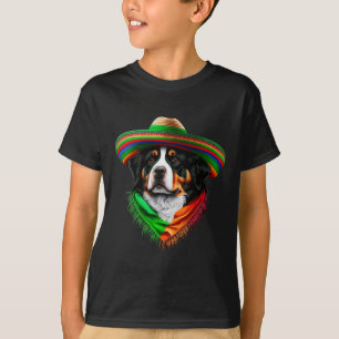Mexico Cinco De Mayo Sombrero Mexican Bernese Moun T-Shirt