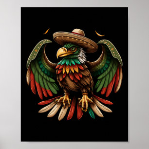 Mexico Cinco De Mayo Sombrero Mexican Eagle Poster