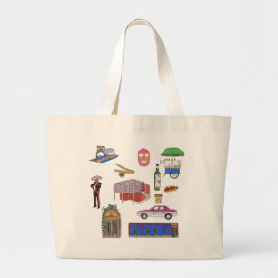 Mexico City Bachelorette Large Tote Bag