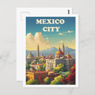 Mexico City Famous Travel Place Postcard