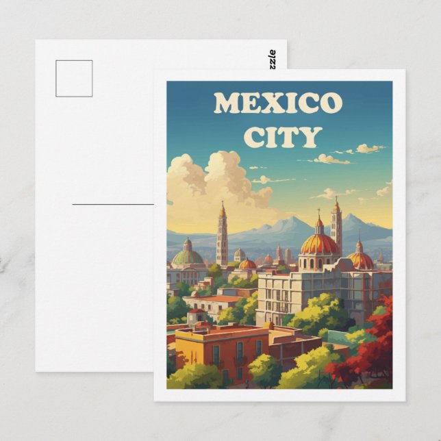 Mexico City Famous Travel Place Postcard (Front/Back)