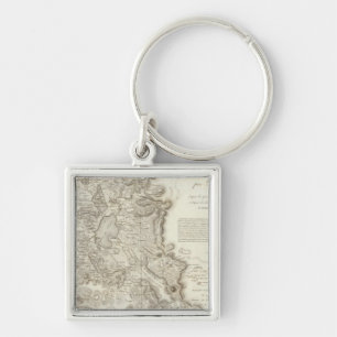 Mexico city map key ring