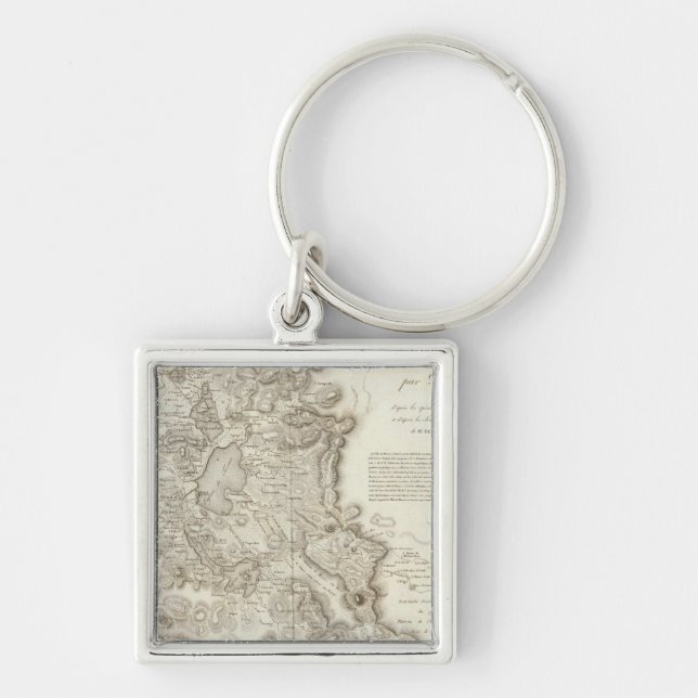 Mexico city map key ring (Front)