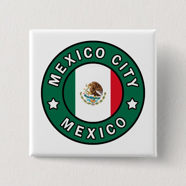 Mexico City Mexico 15 Cm Square Badge (Front)