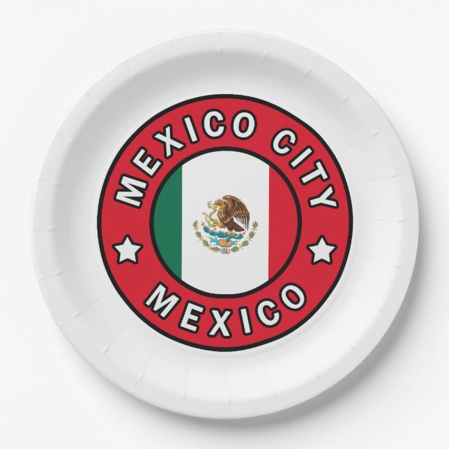 Mexico City Mexico Paper Plate (Front)