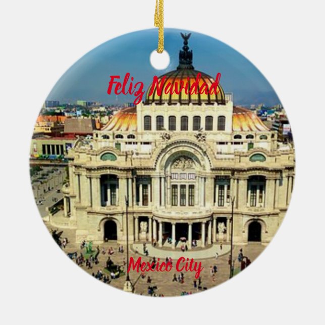 Mexico City Scenic Ornament (Back)
