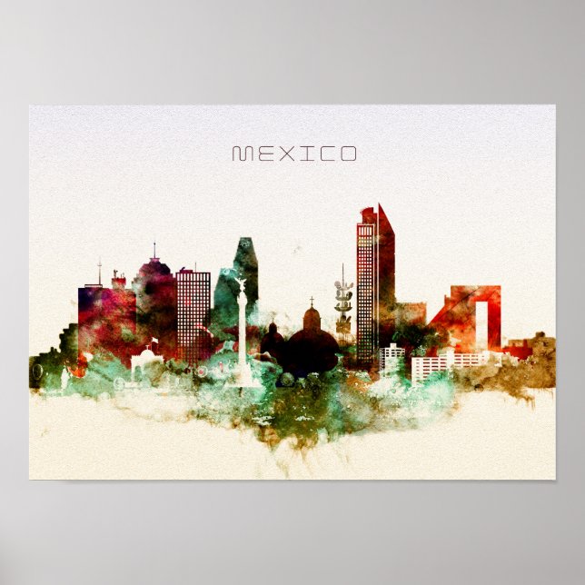 Mexico city skyline poster (Front)