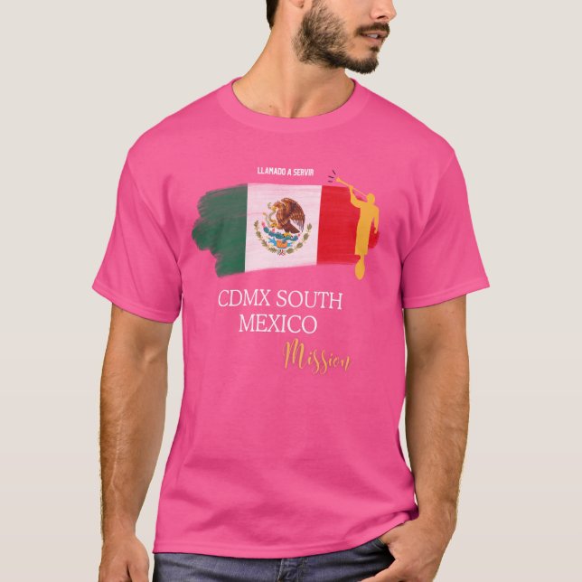 Mexico City South CDMX Mormon LDS Mission Missiona T-Shirt (Front)