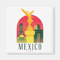 Mexico City Vintage Travel Postcard