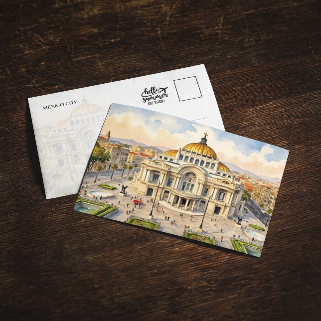 Mexico City Watercolor Postcard (Creator Uploaded)